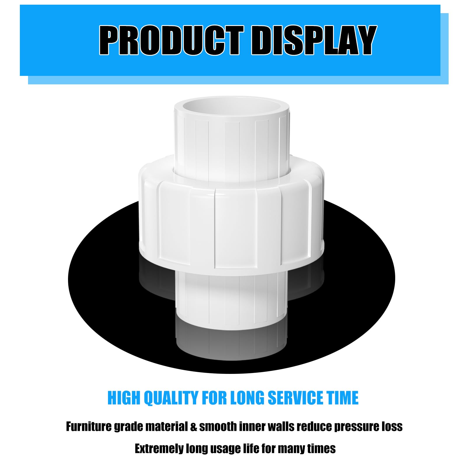 Amazon.co.jp: 8個 PVC ユニオンカップリング 3/4インチ 家具グレード